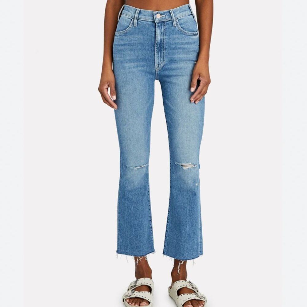 MOTHER The Hustler Ankle Fray Jeans
